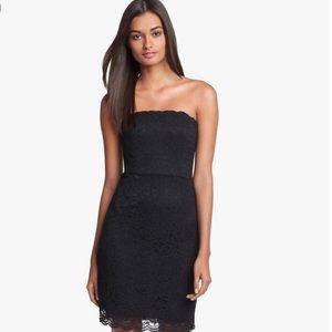 Diane Von Furstenburg Walker Lace Dress Black Sz 2